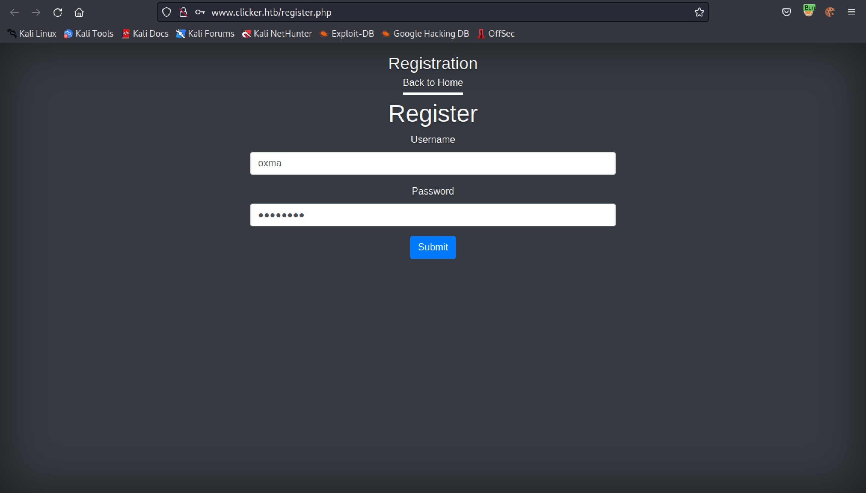 User Registration.