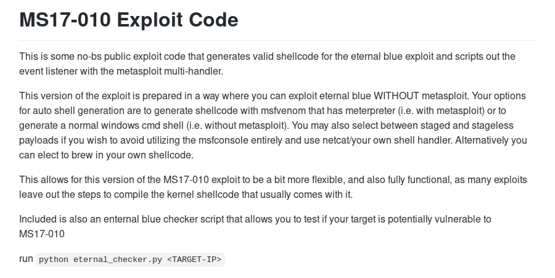 A quick introduction to the exploit in GitHub.