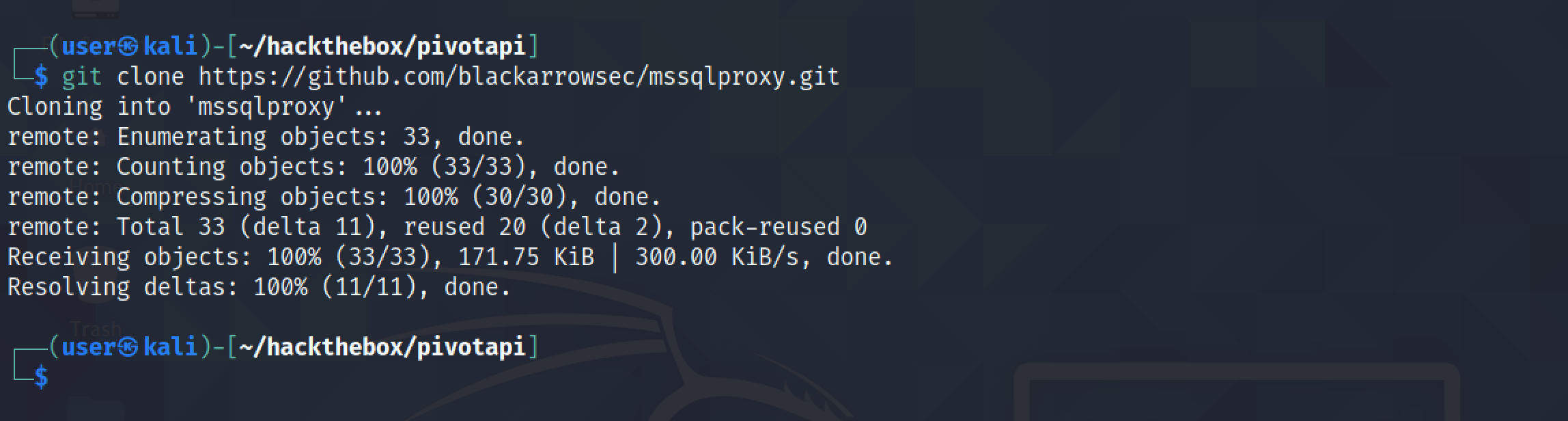 Cloning the mssqlproxy repo from GitHub.